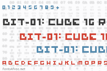 Bit-01: Cube 16 Remix Font