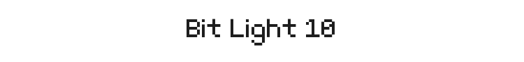 Bit Light 10 Font