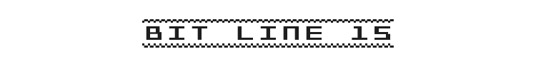 Bit Line 15 Font Preview