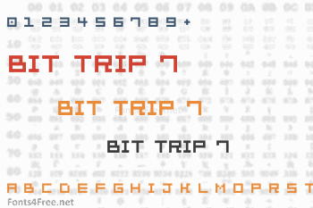 Bit Trip 7 Font