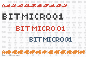 BitMicro01 Font