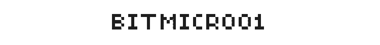 BitMicro01 Font