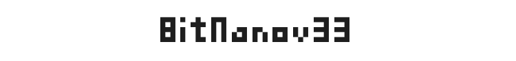 BitNanov33 Font