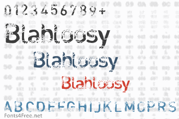 Blabloosy Font