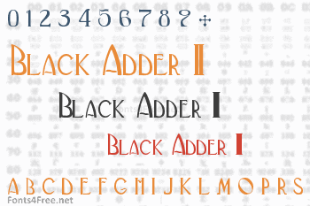 Black Adder II Font