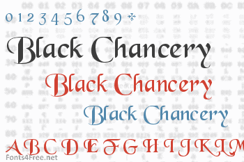 Black Chancery Font