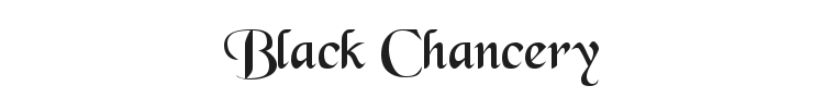 Black Chancery Font Preview