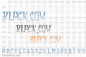 Black Cow Font