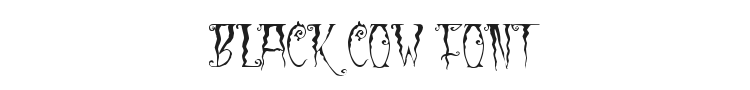 Black Cow Font