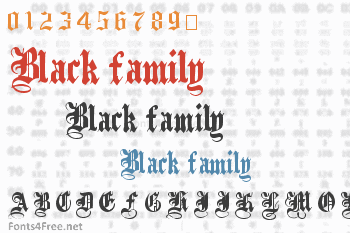 Black family Font