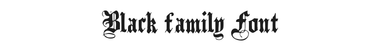 Black family Font