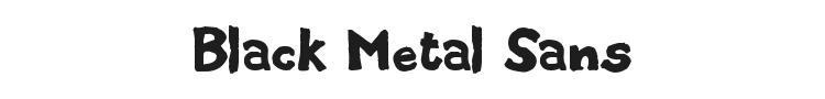 Black Metal Sans Font Preview