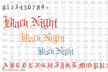 Black Night Font