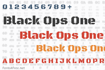 Black Ops One Font