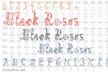 Black Roses Font