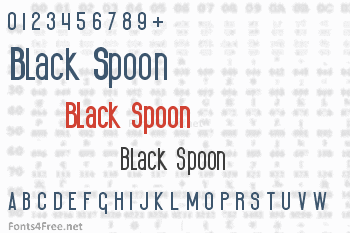 Black Spoon Font