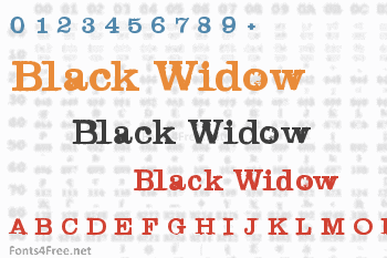 Black Widow Font