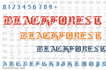 BlackForest Font