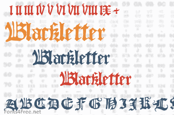 Blackletter Font