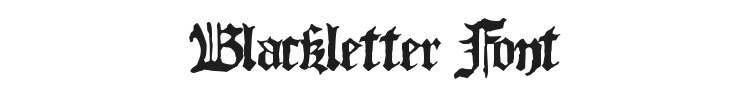 Blackletter Font