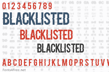 Blacklisted Font