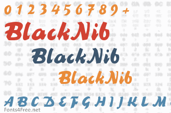 BlackNib Font