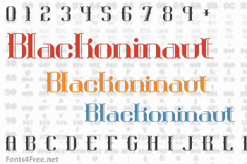 Blackoninaut Font