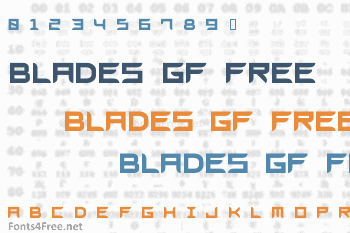 Blades GF Free Font