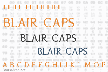 Blair Caps Font