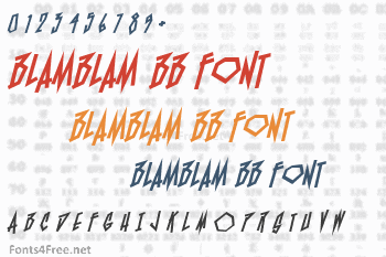 BlamBlam BB Font