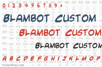 Blambot Custom Font