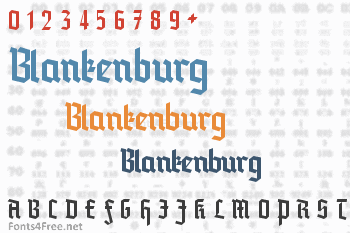 Blankenburg Font