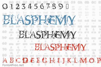 Blasphemy Font