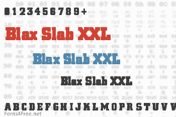 Blax Slab XXL Font