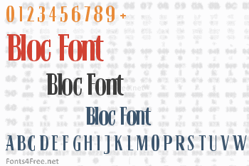 Bloc Font