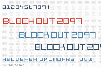 Block Out 2097 Font