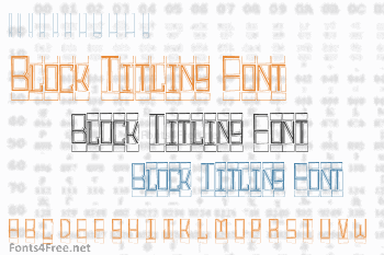 Block Titling Font