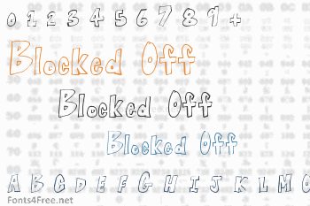 Blocked Off Font