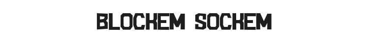 Blockem Sockem Font