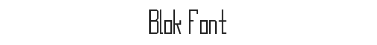 Blok Font Preview