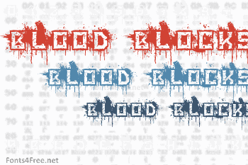 Blood Blocks Font