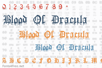 Blood Of Dracula Font