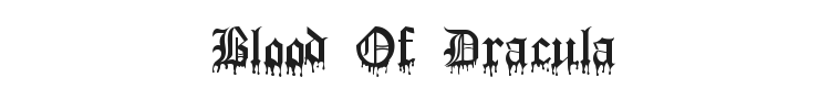 Blood Of Dracula Font