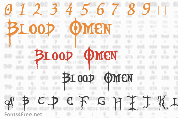 Blood Omen Font