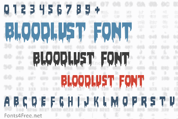 Bloodlust Font