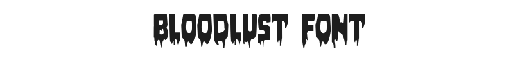 Bloodlust Font