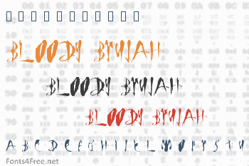 Bloody Brujah Font