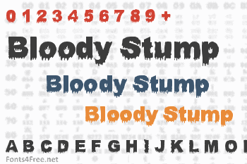 Bloody Stump Font