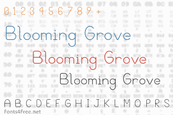 Blooming Grove Font