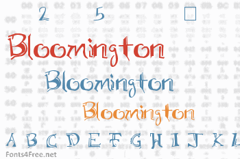 Bloomington Font